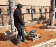 جانب من الاعمال التطويرية في حديقة الحبوانات الوطنية