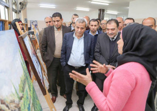 افتتاح المعرض التشكيلي بصمات تعبيرية