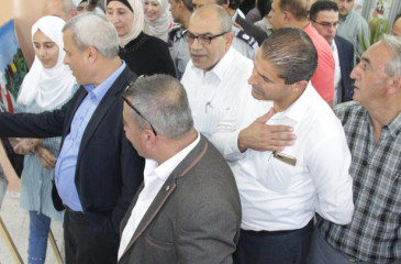 مكتبة البلدية تحتضن معرض اشراقات للفن التشكيلي&rlm;