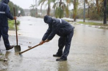 بلدية قلقيلية تتعامل مع 311 حالة (طوارئ) خلال المنخفض الجوي  الحالي