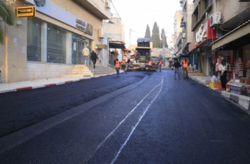 بلدية قلقيلية تنجز إعادة تأهيل وصيانة وتعبيد مجموعة شوارع رئيسية وفرعية في المدينة